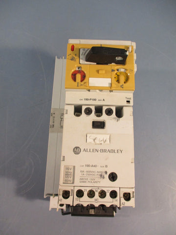 AllenBradley 190CPS40 Coordinated Protected Starter Assy w/ 190P100, 190A40