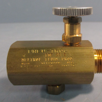 DELTROL FLUID PRODUCTS PNEU-TROL FMF 25 B Brass Flow Control Valve