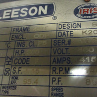 Leeson 350HP Motor G151518.60 N447T17DB 1785RPM 15MFG 33/8" Shaft Dia 350 HP