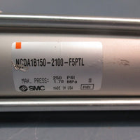SMC NCDA1B150-2100-F5PTL PNEUMATIC TIE-ROD CYLINDER 250PSI 1.70MPa