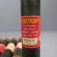 Lot of (12) Bussman Amp Fuses Class RK5 600 Volts FRSR10