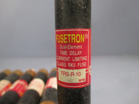 Lot of (12) Bussman Amp Fuses Class RK5 600 Volts FRSR10