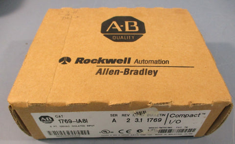 Allen Bradley 1769IA8I Ser A Rev 2 8 Pt 120VAC Isolated Input Module Sealed