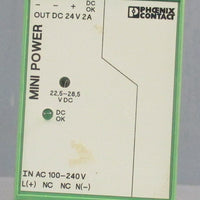 Phoenix Contact MINIPS100240AC/24DC/2 Power Supply 5060Hz 13…+140°F