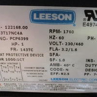 Lewco MDRB30318020… Motorized 180 x 30" Conveyor Leeson 1 HP & 125:1 Ratio