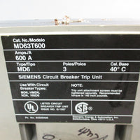 Siemens MD63T600 600A 3Pole Thermal Magnetic Circuit Breaker Trip Unit Typ MD6