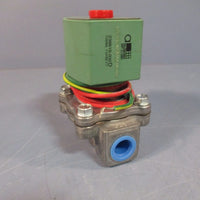 Asco 2Way Solenoid Valve PilotOperated 10.1W 12VDC 050 PSI 3/8" NPT 8215G10