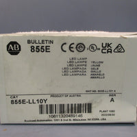 ALLEN BRADLEY 120VAC YELLOW LED LAMP/STACK LIGHT MODULE SER. A 855ELL10Y