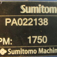 NOS Sumitomo CNHJ6120Y51 Gear Reducer PA022138 1750RPM 51:1, 2.31HP Cyclo 6000