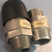 AIRnet 2810 2218 00 Aluminum Piping Nipple Socket 1" Pipe Dn 251" Lot of 2