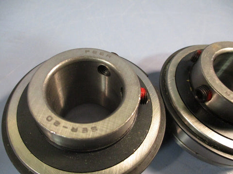 Lot of (2) PEER Insert Ball Bearing, Single Row SER-20