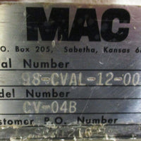 MAC CV04B 11 x 10" Rotary Airlock Valve 33/4  21/4" x 21/2" Bottom Port