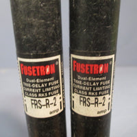 Lot of (6) Bussmann Fusetron DualElement Time Delay Fuse RK5 FRSR2