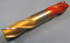 Niagara TiN Double End Mill Cutter, 1"DIA,1"SHK, HSS, 45326, F6, 4FL, USA