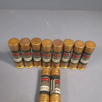 LOT OF 10 BUSSMANN FUSETRON DUAL ELEMENT TIME DELAY FUSES 250V 45A FRNR45