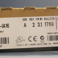 Allen Bradley 1769-IA16 Ser A Rev 2 Compact I/O Input Module 120VAC Input