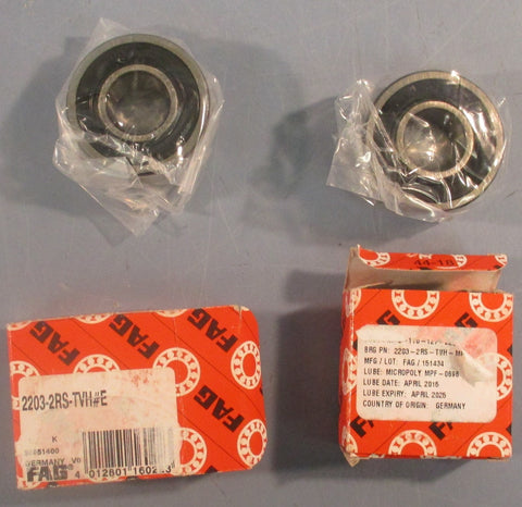 FAG 22032RSTVH Self Aligning Ball Bearing 17mm ID 40mm OD 16mm W Lot of 2