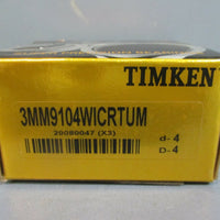 Timken 3MM9104WICRTUM Super Precision Angular Contact Bearing d4 D4 NEW
