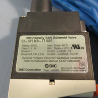 SMC 53SY5140TT100E Intristically Safe Solenoid Valve w/Cable