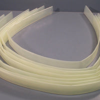 Raychem RNF10011/2CL Clear 2:1 Polyolefin Heat Shrink Lot of 7  4ft Lengths