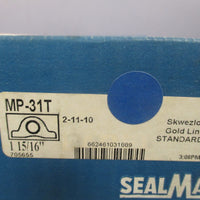 SEALMASTER PILLOW BLOCK BEARING, BORE: 115/16" MP31T