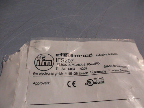 IFM EFFECTOR100 PROXIMITY SWITCH IFS207