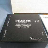 BLACK BOX CAT5 MULTI VGA/AUDIO SYSTEM EXTENDER TRANSMITTER RS-232 AC1004A-R2