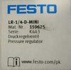 Festo LR-1/4-D-MINI Pressure Regulator 159625 LR-D-MINI 240/180PSI Max