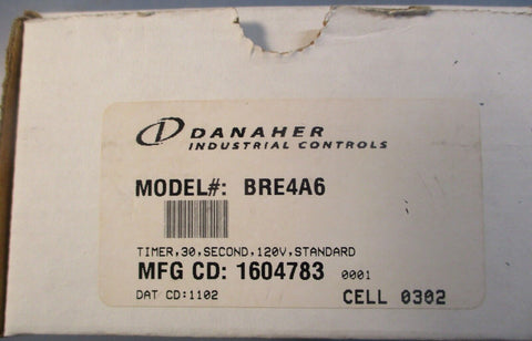 Danaher Eagle Signal Controls BRE4A6 Timer Module 120VAC 50/60Hz Contact Rating