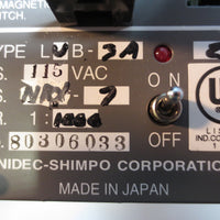 Nidec Shimpco Speed Controller Model LUB3A2NRX7 115 VAC