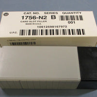 (Lot of 2) Allen Bradley 1756N2 Ser. B Card Slot Filler 1756N2/B