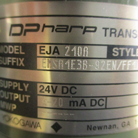 Yokogawa Differential Pressure Transmitter EJA210A EMSA1E3B92EN/FF1/D1 24VDC