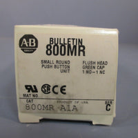 AllenBradley Green Pushbutton Flush Head Ser A 800MRA1A