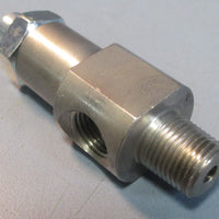 Graco 203-743 Restrictor Valve Stainless 1/8"F & 1/8"M, WPR 200 PSI NIB