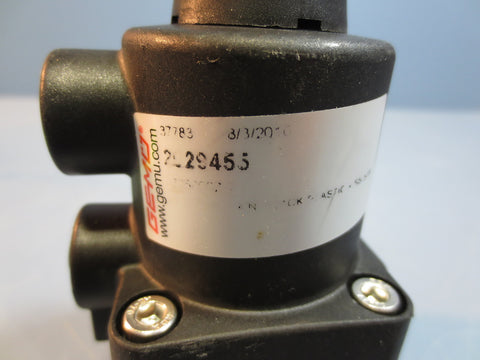 GEMU 2029455 Solenoid Valve 9625000Z2 1/23/4 in Black Plastic SSSteel