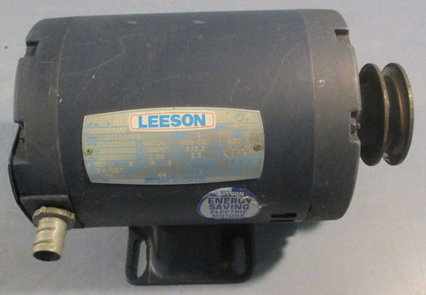 Leeson 100029.00 Electric Motor C4T17DH3D 1/2HP 1725/1425RPM 5/8" Shaft Dia