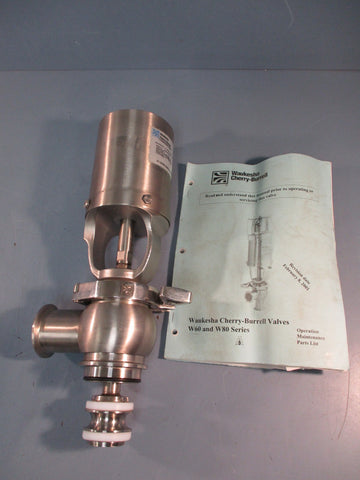 Waukesha Cherry-Burrell WVALVE00390 Sanitary Shut-Off Divert Valve W62TT 2.0"