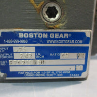 Boston Gear F71310B5H Right Angle Gear Reducer 0.75hp 10:1 Ratio