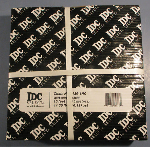 IDC Select 1201HC Solid Bushing Solid Roller Chain 120H1C 10' L  Factory Seal