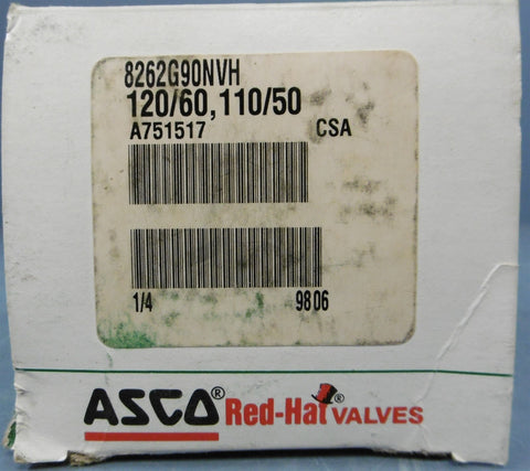 ASCO RedHat Valves 8262G90NVH Valve A751517