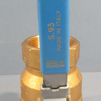 RUB S.93 CW617N 1/2" FNPT Locking Lever Brass Ball Valve 200PSI