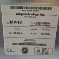 Adept Technology MV-10 Controller Chassis 100-240V 5.0A 50/60Hz Part#30340-40000