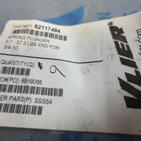 Vlier 62117494 Spring Plunger 3/4-10 Stainless Steel