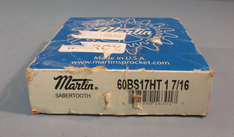 MARTIN 60BS17HT Roller Chain Sprocket 1-7/16"-Bore, 17 Teeth