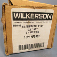 WILKERSON FILTER/REGULATOR "3/8" NPT 0125 PSIG 10217F2982