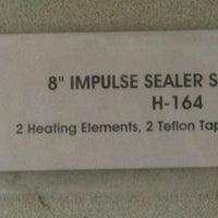 ULine H-163 8" Impulse Sealer Uline Poly Bag Sealer 8 mil Max Seal Thickness