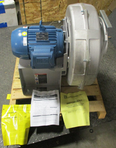 Cincinnati Fan PB-15A Centrifugal Blower 8" Inlet Dia 1360 CFM 3500 RPM NOS