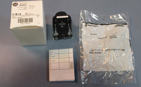 Allen Bradley 800HAR9A Bootless Push Button Unit Flush Head Yellow Cap NIB