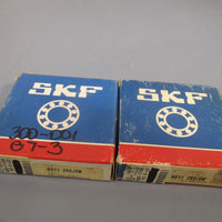 Lot of (2) SKF Deep Groove Ball Bearing 6011 2RSJEM