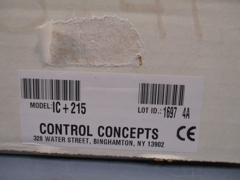 CONTROL CONCEPTS ISLATROL THE ACTIVE TRACKING FILTER 120VAC 50/60HZ 5A IC+215